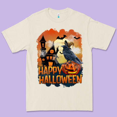 Happy Halloween With Crow Premium Tee Designed By Lillyallendesigns