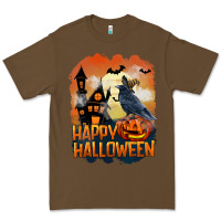 Cacao Happy Halloween With Crow Premium Tee - LillyAllenDesigns