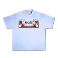 Grape Ice mom burgundy flowers with leopard Urban Heavy Tee - TumblerDesignByShophia