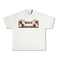 Pistachio mom burgundy flowers with leopard Urban Heavy Tee - TumblerDesignByShophia