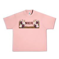 Salmon mom burgundy flowers with leopard Urban Heavy Tee - TumblerDesignByShophia