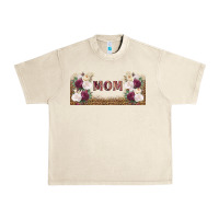 Sandshell mom burgundy flowers with leopard Urban Heavy Tee - TumblerDesignByShophia