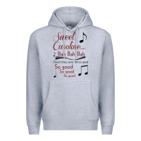 Heather Grey sweet caroline...bah bah bah Premium Hoodie - lanVoArt