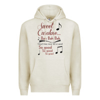 Oatmeal Heather sweet caroline...bah bah bah Premium Hoodie - lanVoArt