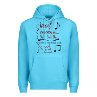 Ocean Blue sweet caroline...bah bah bah Premium Hoodie - lanVoArt