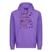 Purple sweet caroline...bah bah bah Premium Hoodie - lanVoArt