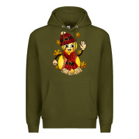 Army Green Softball Christmas With Hat And Glove Premium Hoodie - FaDigitalArtStudio