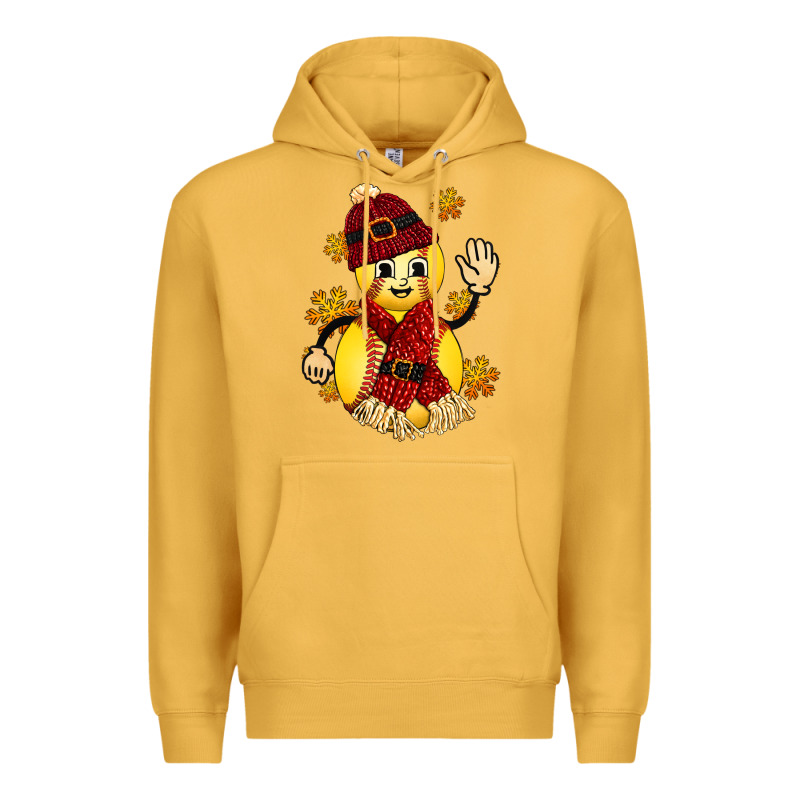 Softball Christmas With Hat And Glove Premium Hoodie by FaDigitalArtStudio | Teevron
