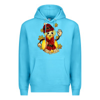 Ocean Blue Softball Christmas With Hat And Glove Premium Hoodie - FaDigitalArtStudio