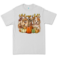 Welcome Fall With Dogs Premium Tee | Teevron