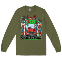 Army Green small town christmas Long Sleeve Tee - CowGirlArtShop
