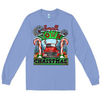 Colony Blue small town christmas Long Sleeve Tee - CowGirlArtShop