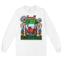 White small town christmas Long Sleeve Tee - CowGirlArtShop