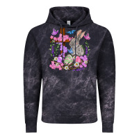 Cloud Black Easter eggs and Bunny with Cross Easter Day Vintage Hoodie - HowdyJamesFarm