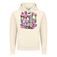 Vintage Artic Easter eggs and Bunny with Cross Easter Day Vintage Hoodie - HowdyJamesFarm