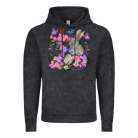 Vintage Black Easter eggs and Bunny with Cross Easter Day Vintage Hoodie - HowdyJamesFarm