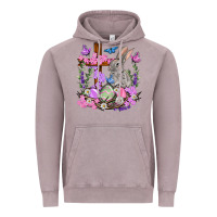 Vintage Zinc Easter eggs and Bunny with Cross Easter Day Vintage Hoodie - HowdyJamesFarm