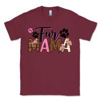 Burgundy fur mama Classic Tee - texasbilliewilder