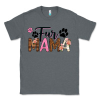 Charcoal Heather fur mama Classic Tee - texasbilliewilder