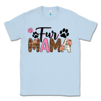 Dusty Blue fur mama Classic Tee - texasbilliewilder