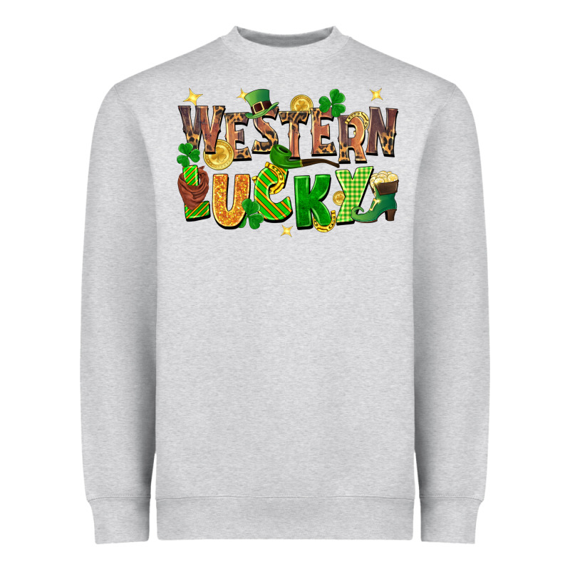 Western Lucky Heavyweight Sweatshirt by FaDigitalArtStudio | Teevron