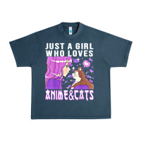 Midnight Navy anime cat anime stuff Urban Heavy Tee - lanVoArt