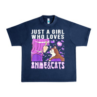 Navy anime cat anime stuff Urban Heavy Tee - lanVoArt