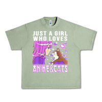 Oil Green anime cat anime stuff Urban Heavy Tee - lanVoArt