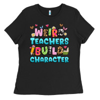 Black weird teachers build character Ladies Tee - Artiststas