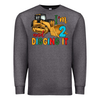 Charcoal Heather i'm 2 and digging it Premium Sweatshirt - Artiststas