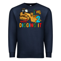 Navy i'm 2 and digging it Premium Sweatshirt - Artiststas