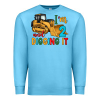 Ocean Blue i'm 2 and digging it Premium Sweatshirt - Artiststas