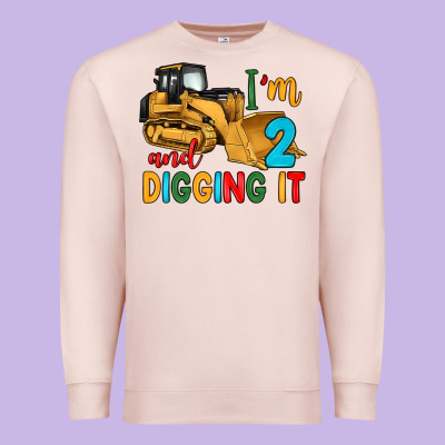 I'm 2 And Digging It Premium Sweatshirt Designed By Artiststas