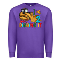 Purple i'm 2 and digging it Premium Sweatshirt - Artiststas