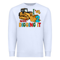 White i'm 2 and digging it Premium Sweatshirt - Artiststas