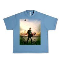 Pebble Blue green arrow Urban Heavy Tee - lanVoArt