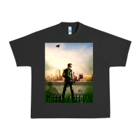 Pigment Black green arrow Urban Heavy Tee - lanVoArt
