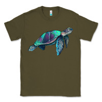 Army Green turtle Classic Tee - RanaPortraitStore
