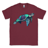 Burgundy turtle Classic Tee - RanaPortraitStore