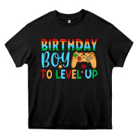 Black birthday boy to level up Heavy Core Tee - JahusDesignShop