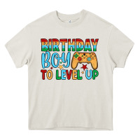 Cream birthday boy to level up Heavy Core Tee - JahusDesignShop