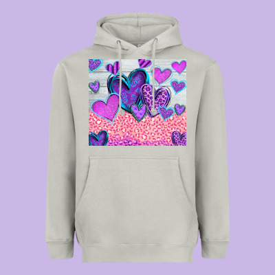 Love Heavyweight Hoodie Designed By Cowhidedigitalart