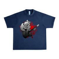 Navy Guitar Player Gift Guitarist Guitar Urban Heavy Tee - lanVoArt