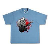 Pebble Blue Guitar Player Gift Guitarist Guitar Urban Heavy Tee - lanVoArt