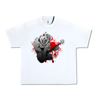 White Guitar Player Gift Guitarist Guitar Urban Heavy Tee - lanVoArt