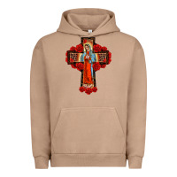 Pigment Burro lady of guadalupe rose cross, Urban Hoodie - BarkalooDesign