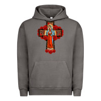 Pigment Tornado lady of guadalupe rose cross, Urban Hoodie - BarkalooDesign