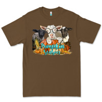 Cacao pumpkin season with baby sheeps and goat Premium Tee - LillyAllenDesigns