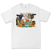 White pumpkin season with baby sheeps and goat Premium Tee - LillyAllenDesigns