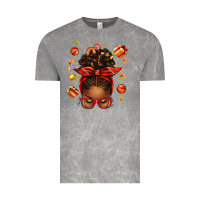 Cloud Rock christmas afro messy bun Vintage Tee - texasbilliewilder